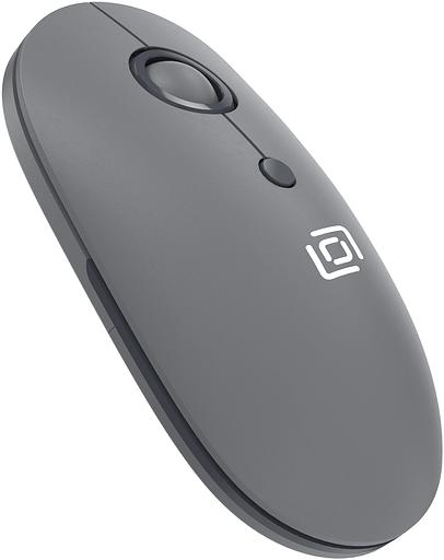 Мышь Оклик 408MW графитовый оптическая (1600dpi) silent беспроводная USB для ноутбука (4but) фото 4