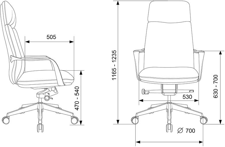 Кресло руководителя Бюрократ _VEGA белый кожа крестов. алюминий фото 9