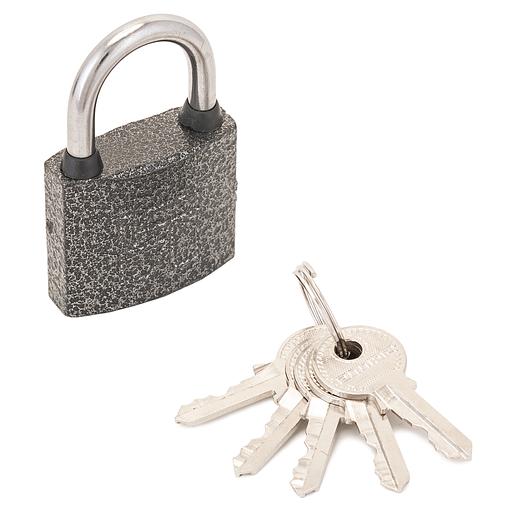 Замок навесной с цилиндровым механизмом секрета, АЛЛЮР ВС1Ч-340 серый фото 1