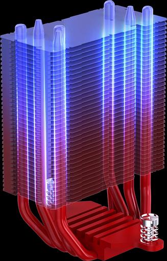 Устройство охлаждения(кулер) Bloody BD-AC150-ARGB1 ARGB Soc-AM5/AM4/1151/1200/2066/1700 черный 4-pin 11-23dB Al+Cu LCD 150W 365gr Ret (BD-AC150-ARGB1-BK) фото 10
