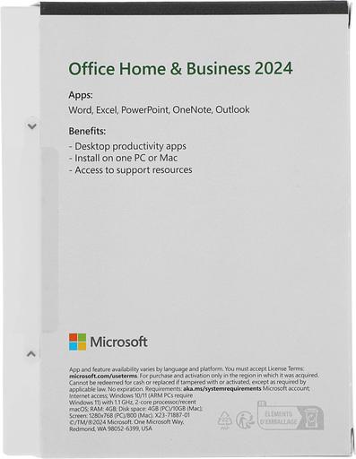 Офисное приложение Microsoft Office Home and Business 2024 English Medialess (EP2-06638) фото 2
