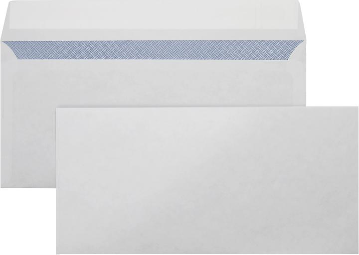 Конверт Silwerhof Eco Е65.10.50 E65 110x220мм без окна белый силиконовая лента бумага 80г/м2 (pack:50pcs) фото 1