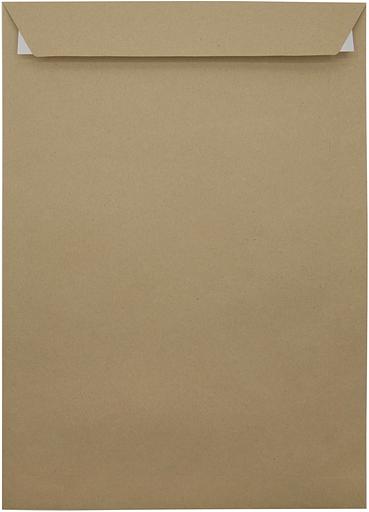 Пакет почтовый Silwerhof Eco 381227.25 C4 229x324мм силиконовая лента крафт 130г/м2 (pack:25pcs) фото 1