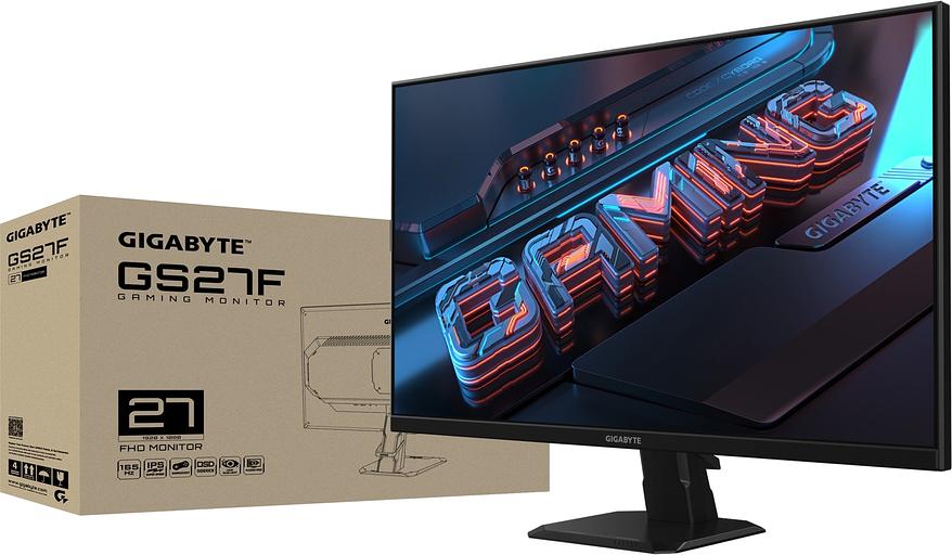 Монитор Gigabyte 27" GS27F черный IPS LED 1ms 16:9 HDMI полуматовая 1000:1 300cd 178гр/178гр 1920x1080 165Hz DP FHD 5.2кг фото 8