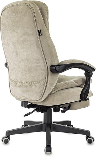 Кресло руководителя Бюрократ T-9950MSG-F Fabric песочный Light-21 крестов. пластик подст.для ног фото 5