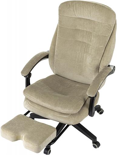 Кресло руководителя Бюрократ T-9950MSG-F Fabric песочный Light-21 крестов. пластик подст.для ног фото 9