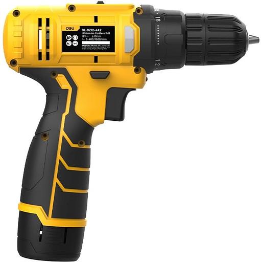 Дрель-шуруповерт аккумуляторная Deli DL-DZ12-4A2 (1 АКБ*2Ач+ЗУ, 12В, 30Нм, коробка) фото 5