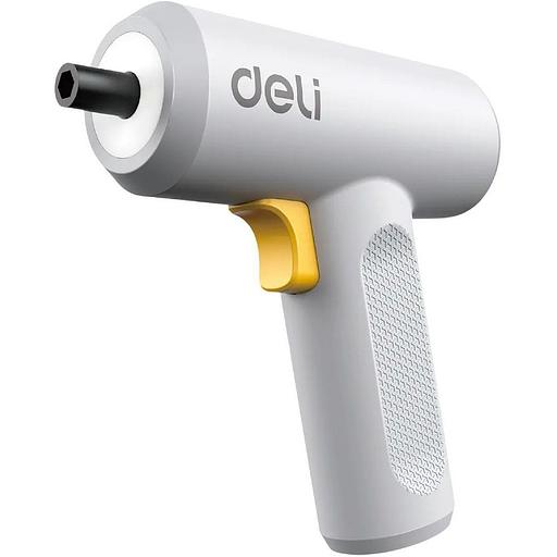 Отвертка аккумуляторная Deli DL-DP04-E3B1 (3,6В, 1,5А*ч, 5Нм, 250 об/мин, набор бит 10 шт + удлинитель, Type-C, картон) фото 1