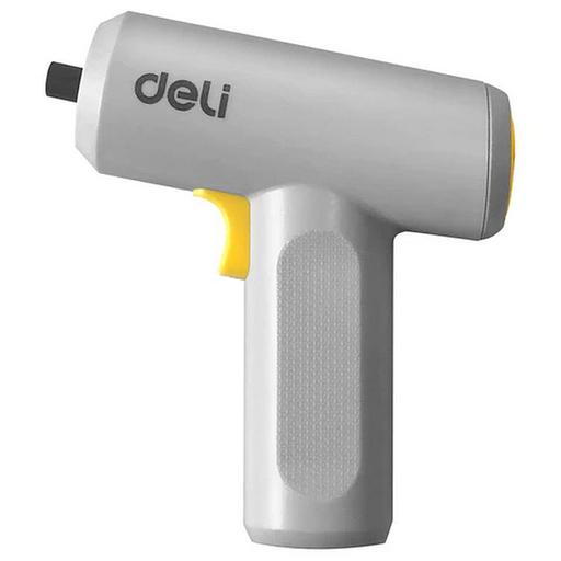 Отвертка аккумуляторная Deli DL-DP04-E3B1 (3,6В, 1,5А*ч, 5Нм, 250 об/мин, набор бит 10 шт + удлинитель, Type-C, картон) фото 2