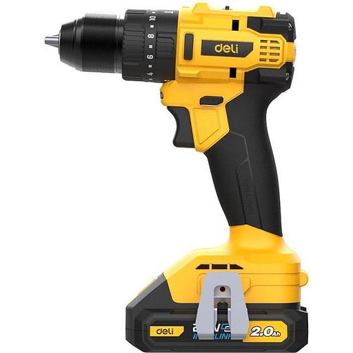 Дрель-шуруповерт аккумуляторная ударная Deli DC150 (2 АКБ*2Ач+ЗУ, 20В, 50Нм, сумка) фото 2