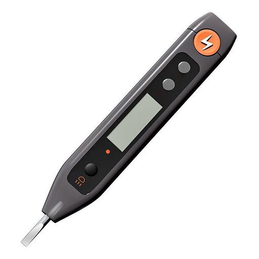 Индикаторная отвертка-тестер напряжения цифровая "Home Series Gray" Deli HT7005 (12-250 В, фонарик, батарейки в комплекте) фото 1