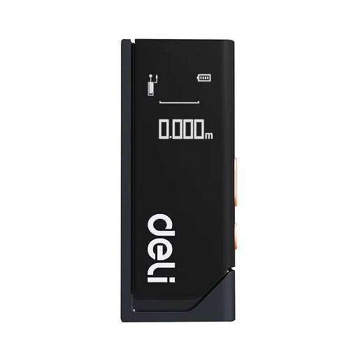 Deli Лазерный дальномер "Home Series Black" Deli DL331140 диапазон измерений 0,05~40м, точность измерения ±3мм, 370 мАч, OLED дисплей, Type-C, вес 48 грамм, эксклюзивный дизайн фото 1
