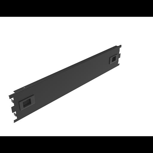 Заглушка 2U в телекоммуникационный шкаф 19", пластиковая защелка, монтаж без инструментов фото 1