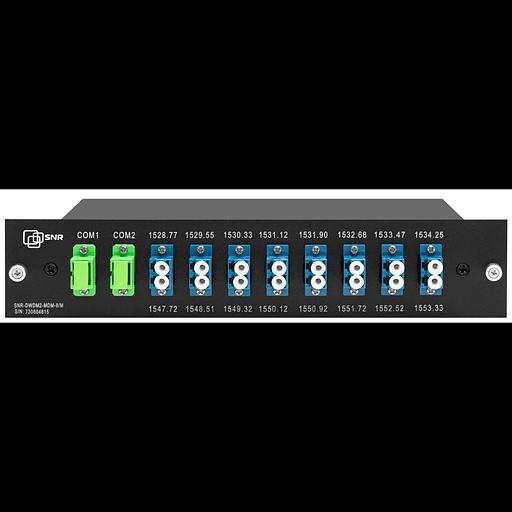 Мультиплексор DWDM двухволоконный 8-канальный в 1/2-слоте фото 1