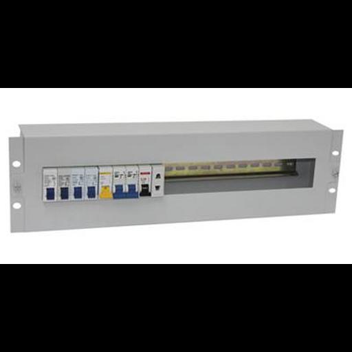 Панель 19" с DIN-рейкой 3U фото 1