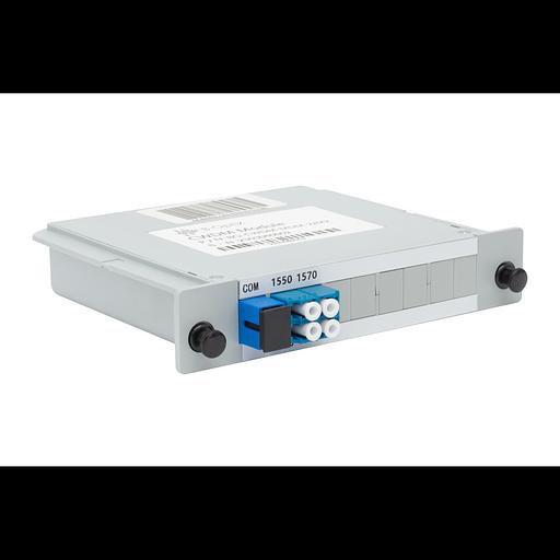 Мультиплексор B-OptiX CWDM одноволоконный 2-канальный, (trx:1550/1530, 1570/1510), в пластиковом слоте фото 2