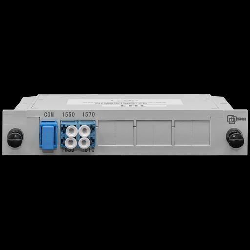 Мультиплексор CWDM одноволоконный 2-канальный, (trx:1550/1530, 1570/1510), в пластиковом слоте фото 1