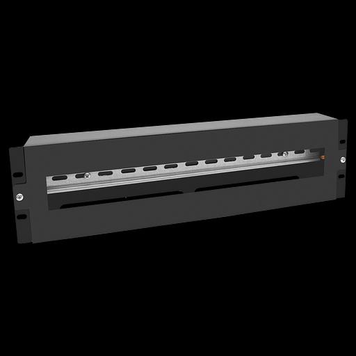 Панель 19" с DIN-рейкой 3U (черный) фото 1