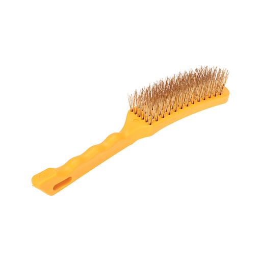 Щетка по металлу с пластиковой ручкой 6 ряд. 260 мм фото 1