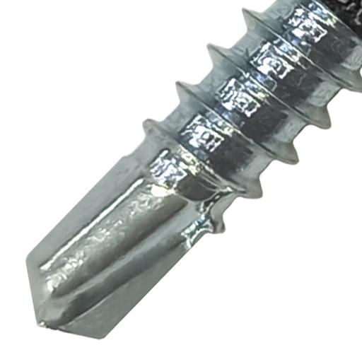 Саморез кровельный 4.8х19 по металлу сверло №2 шайба d=14мм с EPDM прокладкой оцинкованный фото 3