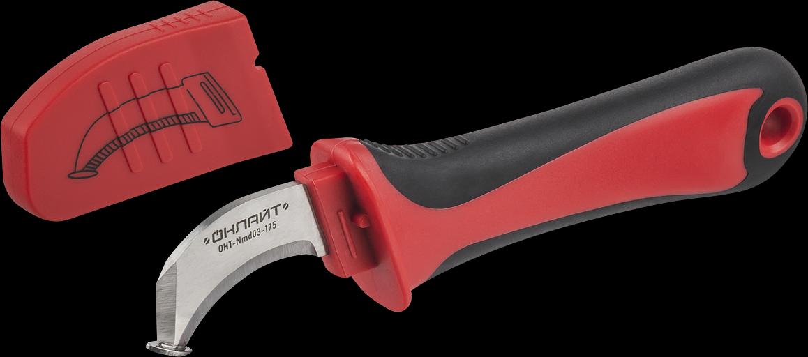 Нож ОНЛАЙТ 90 112 OHT-Nmd03-175 (диэлектрический, с увеличенной пяткой) фото 1