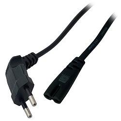 Rexant (11-1103) Шнур сетевой, вилка угловая СЕЕ 7/16 - разъем IEC 320 C7, кабель 2x0,5 мм?, длина 1,5 метра (PE пакет) фото 1