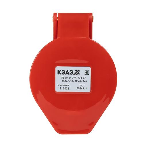 Розетка 225-32А-6h-380AC-3P+PE+N-IP44 фото 2