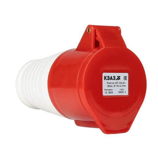 Розетка 225-32А-6h-380AC-3P+PE+N-IP44 фото 5