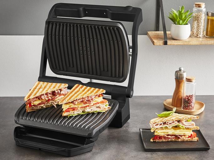 Электрогриль Tefal Optigrill+ GC717810 2000Вт черный/серый фото 5