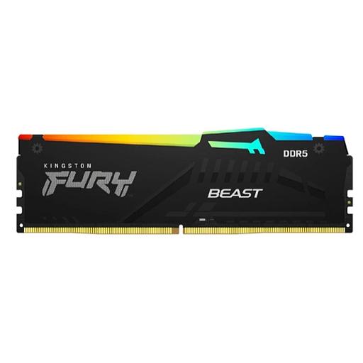 Память Kingston DDR5 DIMM 32Gb (2x16Gb) PC 48000 6000Mhz, FURY Beast Black RGB, (KF560C36BBE2AK2-32) фото 1