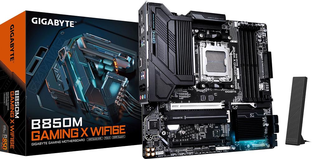 Материнская плата Gigabyte B850M GAMING X WF6E SocketAM5 AMD B850 4xDDR5 mATX AC`97 8ch(7.1) 2.5Gg RAID+HDMI фото 5