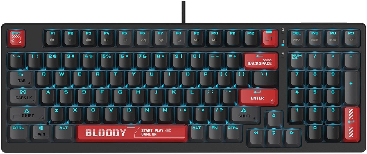 Клавиатура A4Tech Bloody AT98 механическая черный/красный USB for gamer LED (AT98) фото 1
