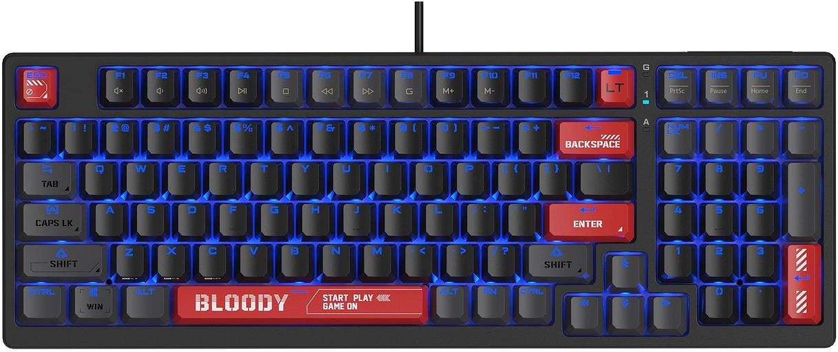 Клавиатура A4Tech Bloody AT98 механическая черный/красный USB for gamer LED (AT98) фото 3