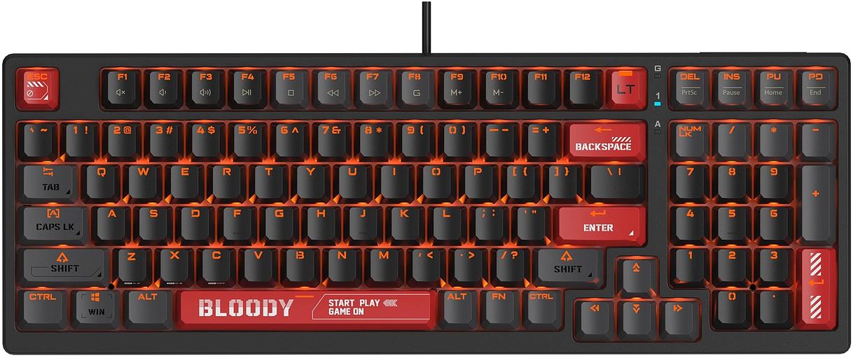 Клавиатура A4Tech Bloody AT98 механическая черный/красный USB for gamer LED (AT98) фото 4