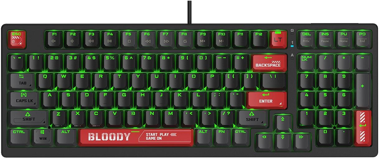 Клавиатура A4Tech Bloody AT98 механическая черный/красный USB for gamer LED (AT98) фото 5