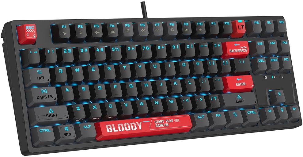Клавиатура A4Tech Bloody AT87 механическая черный/красный USB for gamer LED (AT87) фото 8