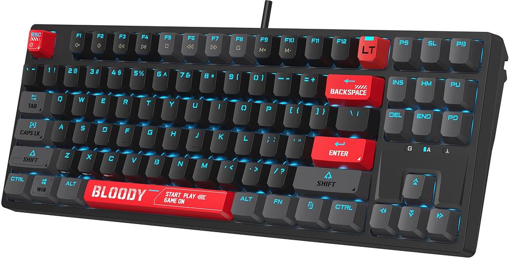 Клавиатура A4Tech Bloody AT87 механическая черный/красный USB for gamer LED (AT87) фото 9