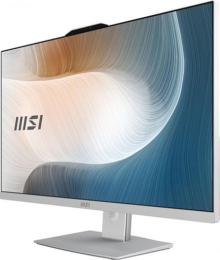 Моноблок MSI Modern AM272P 1M-678XRU 27" Full HD Core 7 150U (1.8) 16Gb SSD512Gb Graphics noOS GbitEth WiFi BT 120W клавиатура мышь Cam белый 1920x1080 фото 6