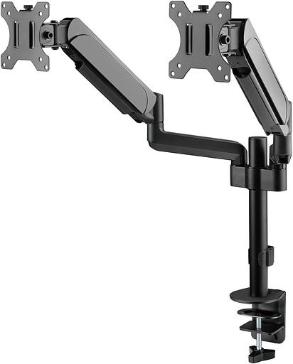 Кронштейн для мониторов ЖК Digma D-MM202D черный 17"-32" макс.9кг крепление к столешнице поворот и наклон фото 1