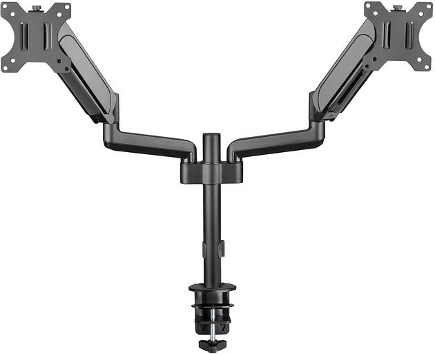 Кронштейн для мониторов ЖК Digma D-MM202D черный 17"-32" макс.9кг крепление к столешнице поворот и наклон фото 2