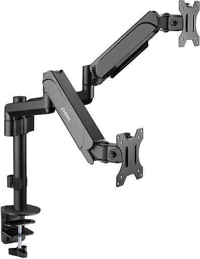 Кронштейн для мониторов ЖК Digma D-MM202D черный 17"-32" макс.9кг крепление к столешнице поворот и наклон фото 3