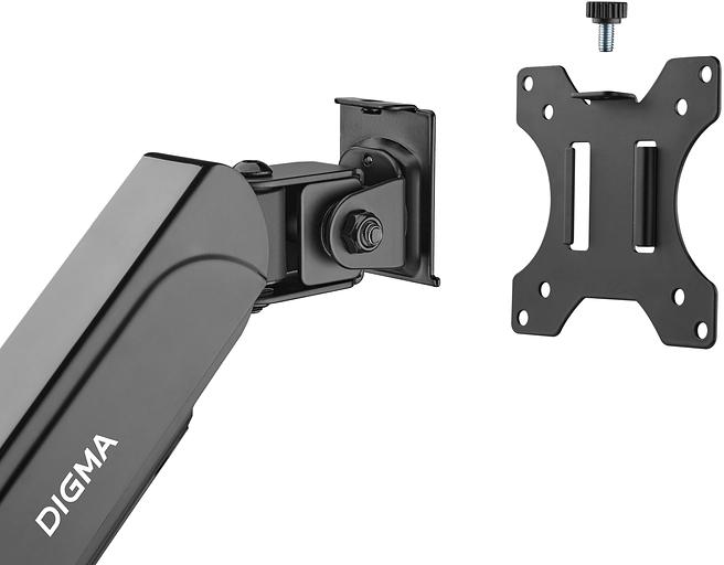 Кронштейн для мониторов ЖК Digma D-MM202D черный 17"-32" макс.9кг крепление к столешнице поворот и наклон фото 7