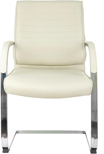 Кресло Бюрократ T-8010-LOW-V слоновая кость эко.кожа полозья фото 2