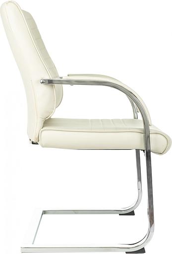 Кресло Бюрократ T-8010-LOW-V слоновая кость эко.кожа полозья фото 3