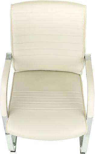 Кресло Бюрократ T-8010-LOW-V слоновая кость эко.кожа полозья фото 5