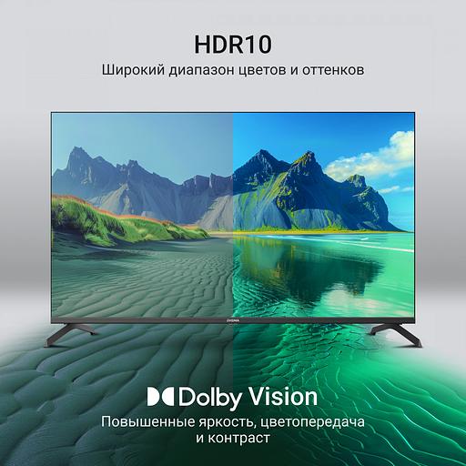 Телевизор QLED Digma 43" DM-LED43UQB31 Google TV Frameless Metal черный/черный 4K Ultra HD 60Hz MEMC DVB-T DVB-T2 DVB-C DVB-S DVB-S2 USB WiFi Smart TV фото 4