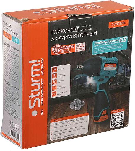 Гайковерт Sturm! CW1212BL голубой фото 8