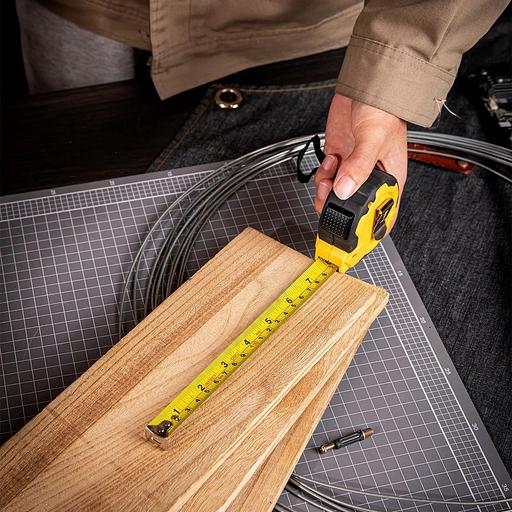 Измерительный и разметочный инструмент Deli Рулетка Deli DL3796 5м*19мм, Автостоп, ударопрочный корпус, метрическая фото 5