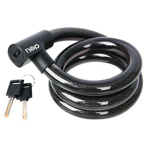 Замок Deli Замок тросовый велосипедный Deli DL508064 20*1200 мм, два ключа, держатель на раму фото 1