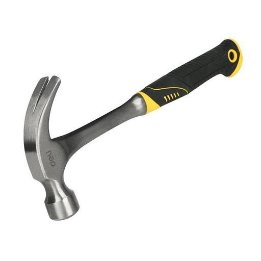 Ударно-рычажный инструмент Deli Молоток-гвоздодер цельнокованный Deli DL5073 550 гр, прорезиненная рукоять фото 1